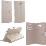 ���� SONY XPERIA M2 D2303 LINE LEATHER-TPU BOOK STAND WHITE VL