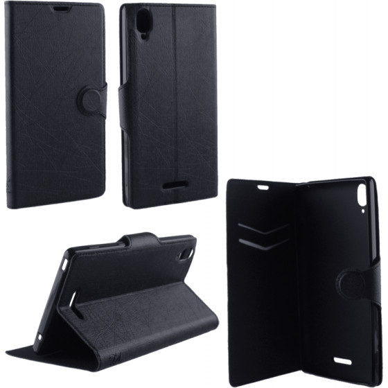 ���� SONY XPERIA T3 D5103 LINE LEATHER-TPU BOOK STAND BLACK VL