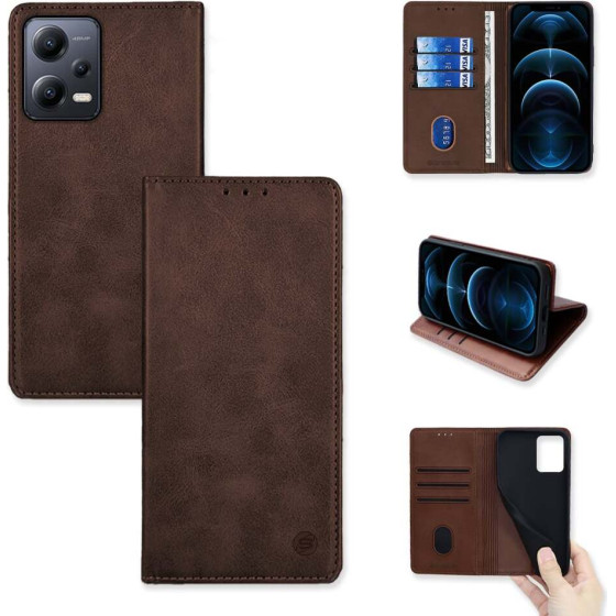 Sonique ���� ��������� Vintage Magnet Wallet Xiaomi Redmi Note 12 5G / Poco X5 5G ����
