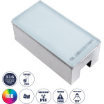 GloboStar Cybolithos ������� ��������� ���� ������� Led 4W 400lm 120� Dc 24V ��������� IP68 IK06 �20 x �10 x �8cm Rgb Dimmable - Tempered ��������� ����� & ���������� ������ - Bridgelux Chip - 3 ������ ������� - (60953)
