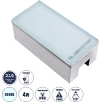 GloboStar Cybolithos ������� ��������� ���� ������� Led 4W 540lm 120� Dc 24V ��������� IP68 IK06 �20 x �10 x �8cm 6000K Dimmable - Tempered ��������� ����� & ���������� ������ - Bridgelux Chip - 3 ������ ������� - (60951)