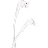 Maxlife Angled Usb To Lightning Data Cable 1m 2,4A White - (MXUC-09)