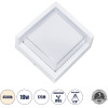 GloboStar Apex ��������� ������ ������ ����������/���������� ����� Led 10W 1050lm 120� AC175-265V ��������� IP65 - �������� ���� - ������ ����� 4500K - �17 x �17 x �9cm - ����� - Bridgelux Chip - 3 ������ ������� - (60772)