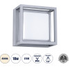 GloboStar Majestic ��������� ������������ ����������/���������� ����� Led 10W 1050lm 120� AC175-265V ��������� IP65 - �������� ���� - ������ ����� 4500K - �17 x �17 x �9cm - ���� - Bridgelux Chip 3 ������ ������� - (60774)
