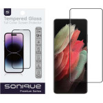 Sonique Curvy Glass Premium Series Hd Full Cover 9H (Fingerprint unlock) Samsung Galaxy S21 Ultra �����