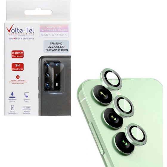 Volte-Tel Camera Glass Cover Samsung A25 5G �256 6.5'' 9H 0.30MM Easy Application GREEN - (5205308363382)