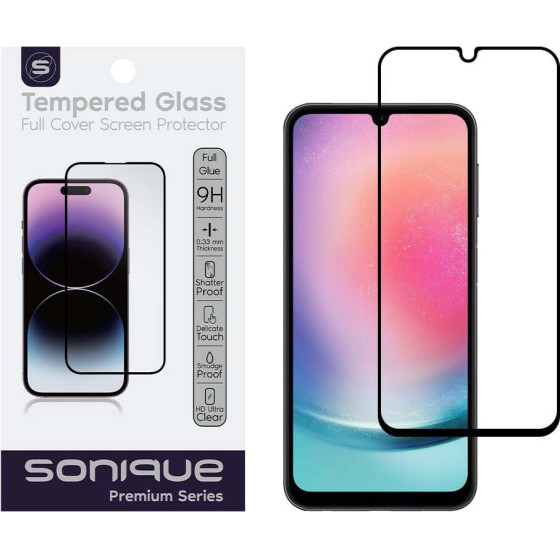 Sonique Hardy Glass Premium Series Hd Full Cover 9H Samsung Galaxy A24 4G / Galaxy A25 5G �����