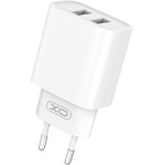 XO Travel Charger CE02C 2 Ports 2.1A White - (CE02C-W)