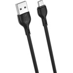 XO Usb To Micro Usb NB200 Data Cable 1m 2.1A Black - (NB200B)