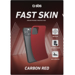 SBS Fast Skin Sheet Carbon Look Red - (SKINSHEETCBNR)