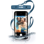 SBS Waterproof Case With Selfie Grip Universal Size Up To 6.8' Blue - (WATERSELFIEB)