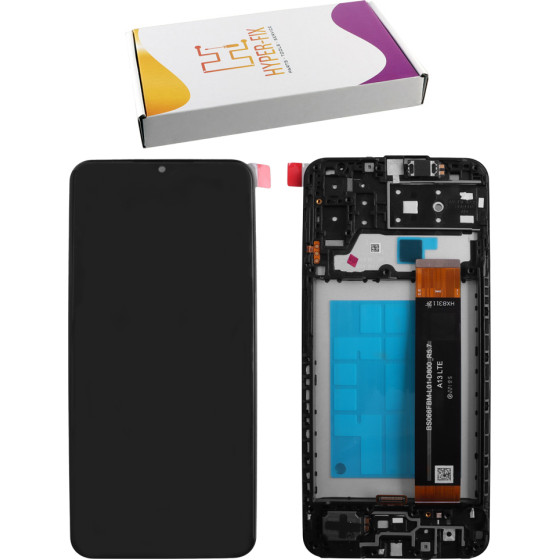 HYPER-Fix Samsung A13 4G A135 ����� + Touch Screen + Lens + Frame HF-GH82-28508A Black Service Pack - (HF-GH82-28653A/ HF-GH82-28508A)