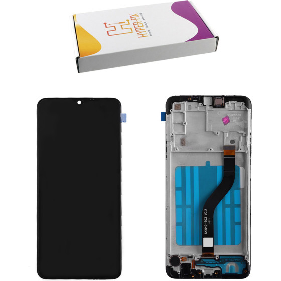 HYPER-Fix Samsung A207 A20s �����+Touch Screen + Lens + Frame Black Service Pack - (HF-GH81-17774A)
