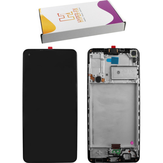 HYPER-Fix Samsung A217 A21s �����+Touch Screen + Lens + Frame HF-GH82-23089� Black Service Pack - (HF-GH82-23089�/ HF-GH82-22988A)
