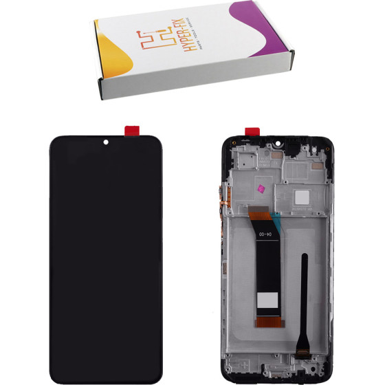HYPER-Fix Xiaomi Poco M4 5G/M5 4G ����� + Touch Screen + Lens + Frame Black Service Pack - (HF-560005L19P00)