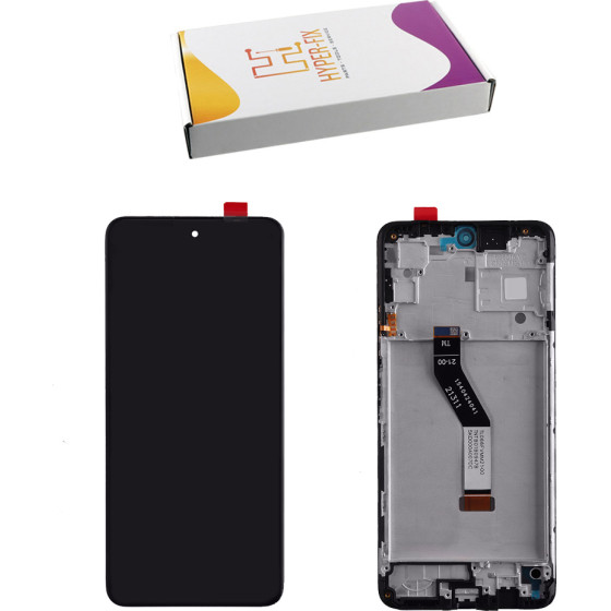 HYPER-Fix Xiaomi Poco M4 Pro 5G/Redmi Note 11S 5G ����� + Touch Screen + Lens + Frame Black Service Pack - (HF-560001K16A00)