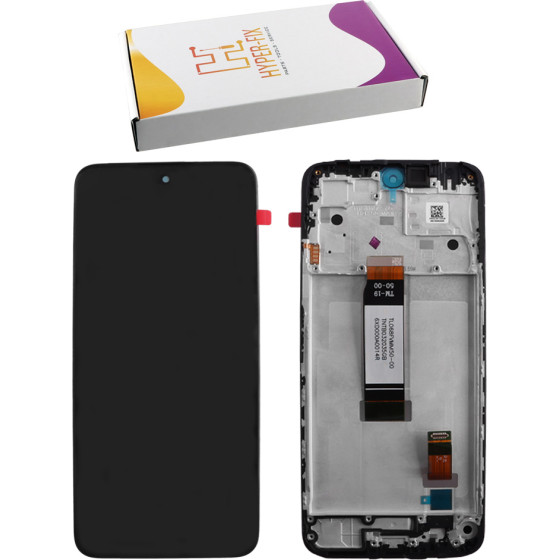 HYPER-Fix Xiaomi Redmi 12 ����� + Touch Screen + Lens + Frame Black Service Pack - (HF-560002M19A00)