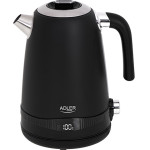 Adler 1,7L Steel Electric Kettle With Lcd And Temperature Control Black - (AD1295B)