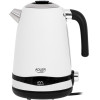 Adler 1,7L Steel Electric Kettle With Lcd And Temperature Control White - (AD1295W)
