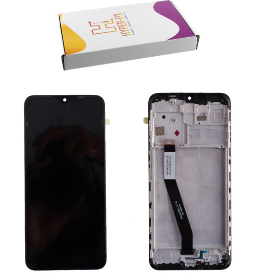 HYPER-Fix Xiaomi Redmi 9 ����� + Touch Screen + Lens + Frame Black Service Pack - (HF-5600050J1900)