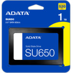 Adata Ssd 2.5'' 1TB SATA3, Read 520 MB/s, Write 450MB/s, 3YW. - (ASU650SS-1TT-R)