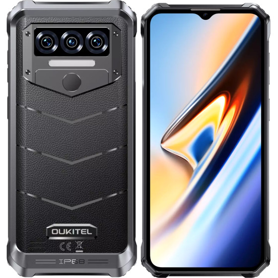 Oukitel Smartphone WP38, 6.52'', 6/256GB, IP68/IP69K, 10600mAh, ����� - (WP38-BK)