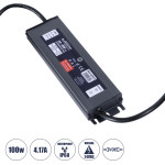 GloboStar ��������� ����������� Selv ��� �������� �������� Led 100W 4.17A - Ac 220-240V �� Dc 24V �� 1.2m Vde ������� ������� & ������ ����������� - ��������� IP68 - M20 x W5 x H2cm - 3 ������ ������� - (60963)