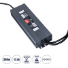 GloboStar ��������� ����������� Selv ��� �������� �������� Led 300W 12.5A - Ac 220-240V �� Dc 24V �� 1.2m Vde ������� ������� & ������ ����������� - ��������� IP68 - M23.5 x W7.5 x H3.6cm - 3 ������ ������� - (60966)