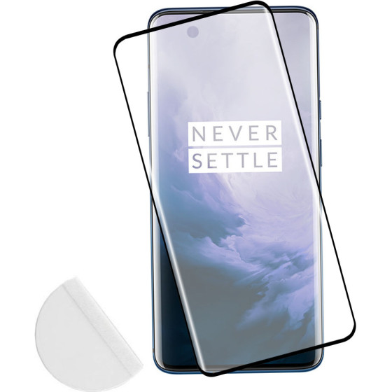 Idol 1991 Tempered Glass Oneplus 7 Pro 6.67'' 9H 0.30mm 3D Full Glue Semi Curved Finger Unlock BLACK