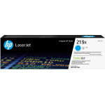 HP 219X High Yield Cyan Original Laserjet Toner Cartridge - (W2191X)