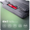 Axagon HMC-6GM2 USB-C 3.2 Gen 2 Hub W. M.2 SATA/Nvme + Hdmi + 1X USB-A + 1X USB-C + Cr + Pd 100W
