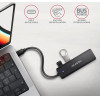 Axagon HUE-C1C 4X USB3.2 Gen 1 Travel HUB, USB-C Power IN, W. 20CM TYPE-C CABLE