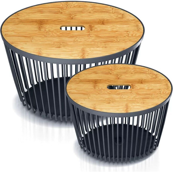 Prosperplast Clubo Set Basket 450x248mm Grey - (ICLUE1ST-S433)