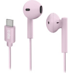SBS Handsfree Stereo Earset Type C Connector Studio Mix 65C Pink - (EARTYCMIX65P)