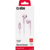 SBS Handsfree Stereo Earset Type C Connector Studio Mix 65C Pink - (EARTYCMIX65P)