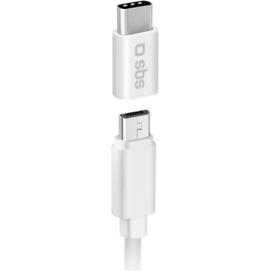 SBS Micro Usb To Type C Adapter White - (ADAPTC)