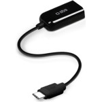 SBS Otg Usb To Type C Adapter With Cable 15cm Black - (CABLEOTGTCK)