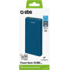 SBS Powerbank 10000 Mah 2 Ports 2.1A Blue - (BB10000FASTA)