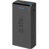 SBS Powerbank 20000 Mah 2 Ports 2.1A Black - (BB20000FASTK)
