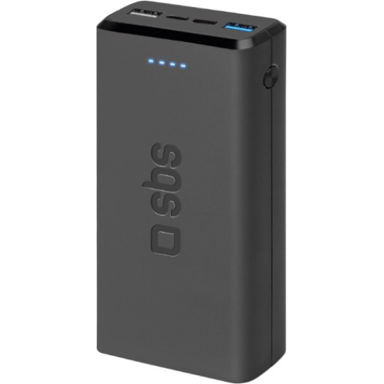 SBS Powerbank 20000 Mah 2 Ports 2.1A Black - (BB20000FASTK)
