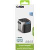 SBS Universal Travel Charger 12W EU/UK/US/Aus Black - (ADAPT2USBUNI)
