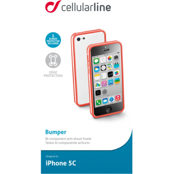 Cellular line Bumper Iphone 5C Pink Backcover - (BUMPERIPH5CP)