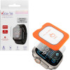 Volte-Tel Tempered Glass Apple Watch ULTRA/Ultra 2 49mm 1.92'' 9H 0.30mm 2.5D Easy Application Full Glue Full Cover BLACX
