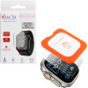 Volte-Tel Tempered Glass Apple Watch ULTRA/Ultra 2 49mm 1.92'' 9H 0.30mm 2.5D Easy Application Full Glue Full Cover TRANSPARENT
