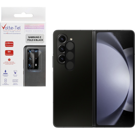 Volte-Tel Tempered Glass Samsung Z Fold 6 9H 0.25mm 3D Curved For Camera BLACK