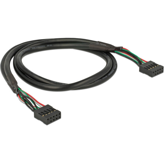 DeLock ������� Usb 2.0 10-Pin 2.54mm 480 Mbps, 50cm - (82437)