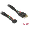 DeLock ������� Usb 2.0 10-Pin 2mm �� 2.54mm 480 Mbps, 12cm - (41977)