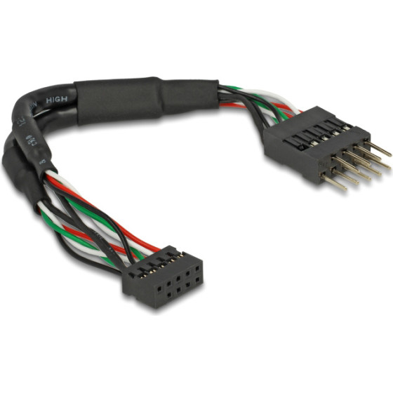 DeLock ������� Usb 2.0 10-Pin 2mm �� 2.54mm 480 Mbps, 12cm - (41977)