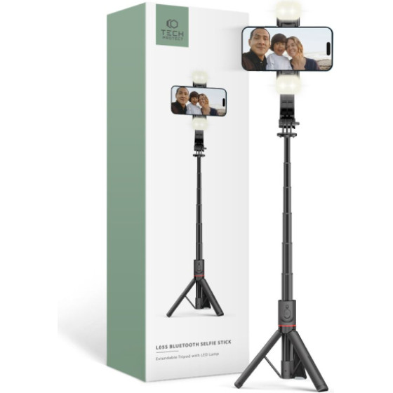 Tech Protect Selfie Stick Tripod Black Oem - (TPL01S)