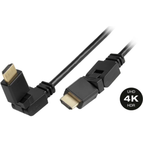 Vivanco High Speed Hdmi Cable Hdmi To Hdmi Ethernet 4K 360 Degrees 1.5m - (47169)